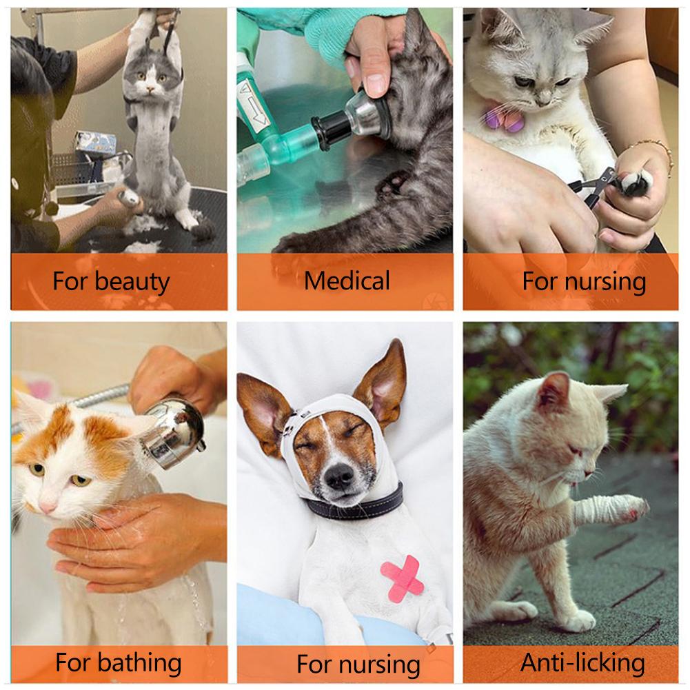 2 pares de zapatos de gato botas Anti-mordedura baño lavado garra cubierta cortar uñas cubierta de pie mascota pata Protector para Anti-rasguño botas para gato