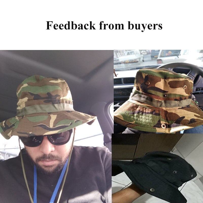 Sombrero para el sol, panamá, con solapa, transpirable, boonie multicam, estilo nepalí, camuflado, para pesca al aire libre, ala ancha, con cordón.