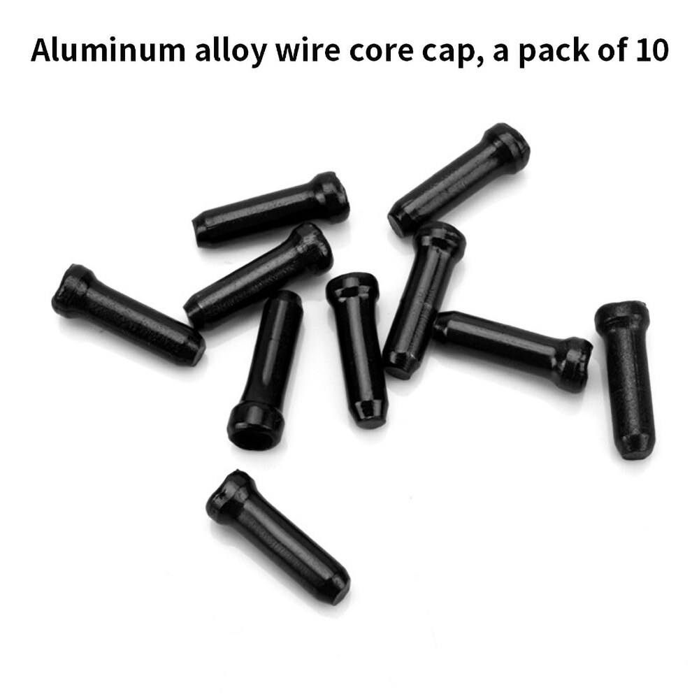 3packs Bike Linie Rohr Innere Linie Abdeckung Variabler Geschwindigkeit Bremse Linie Core Hut Aluminium Legierung Linie Core Kappe Farbe metall Schwanz Kappe: 30 pcs black