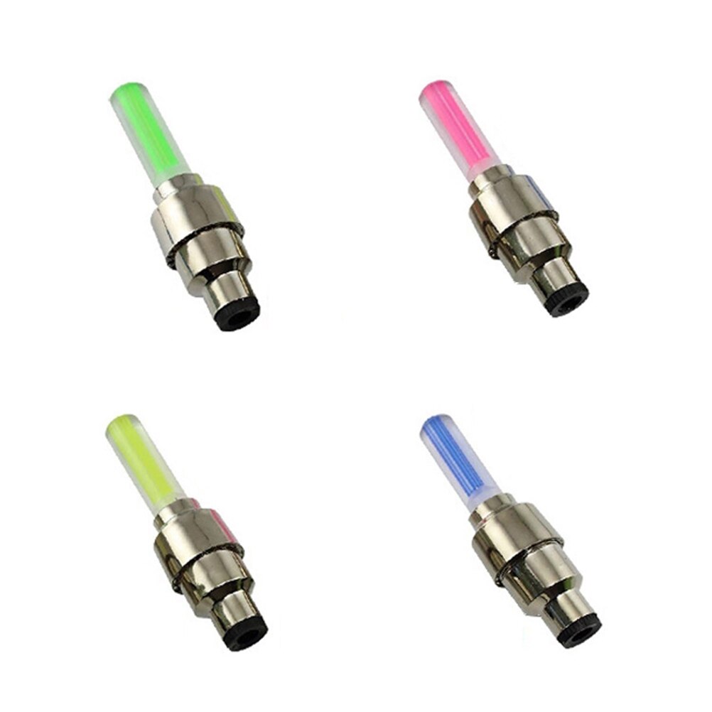 5Stck Fahrrad Ventil Licht Fahrrad Ventil Lampe Sieben Farben Reifen Kappen LED Lampen-Licht Rad Licht für Autos Fahrräder Motorräder