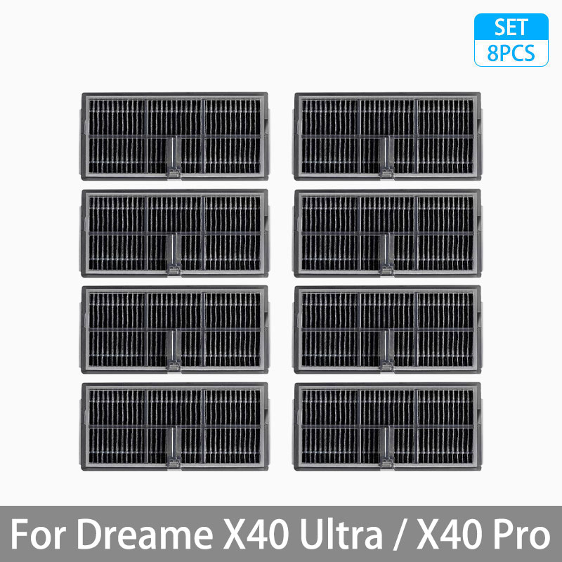 For Dreame X40 Ultra / X40 Pro Accessories Rubber Main Side Brush Mop Cloth Dust Bag HEPA Filter Robot vacuum Replacement Parts: army green