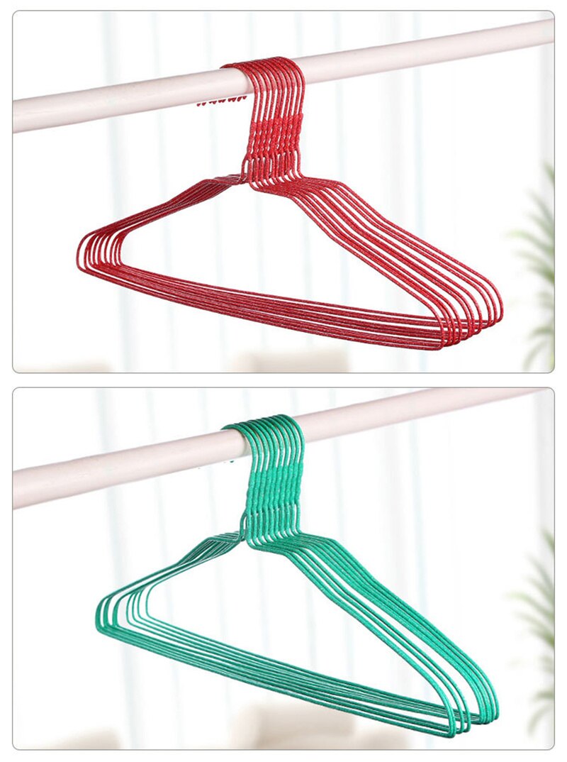 Portable Coat Hangers Strong Plastic Clothes Hangers for Tops/Skirts/Dresses /trousers Non-Slip Hanger Hook