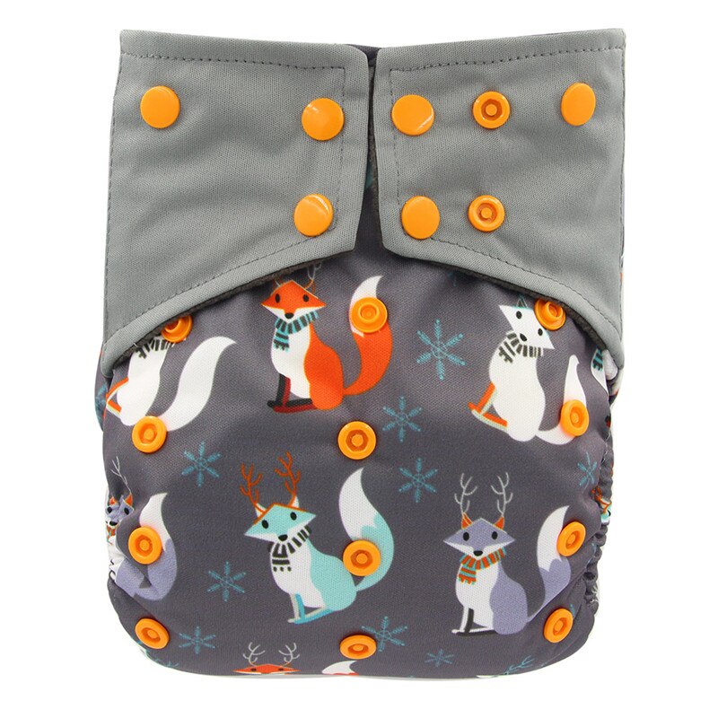 Ohbabyka AIO Cloth Diaper Cover Couche Lavable Bamboo Charcoal Washable Waterproof Newborn Baby Diapers Reusable Diaper Nappies: Y111