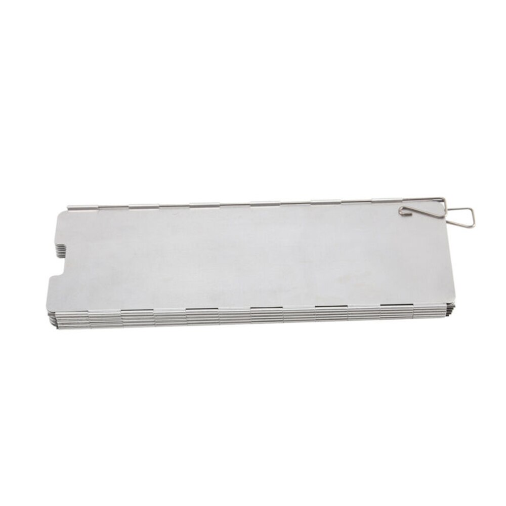 10 Plates Aluminium Alloy Fold Camping Cooker Gas Stove Wind Shield Screen Windproof Foldable BBQ Outdoor Aluminum Windshield
