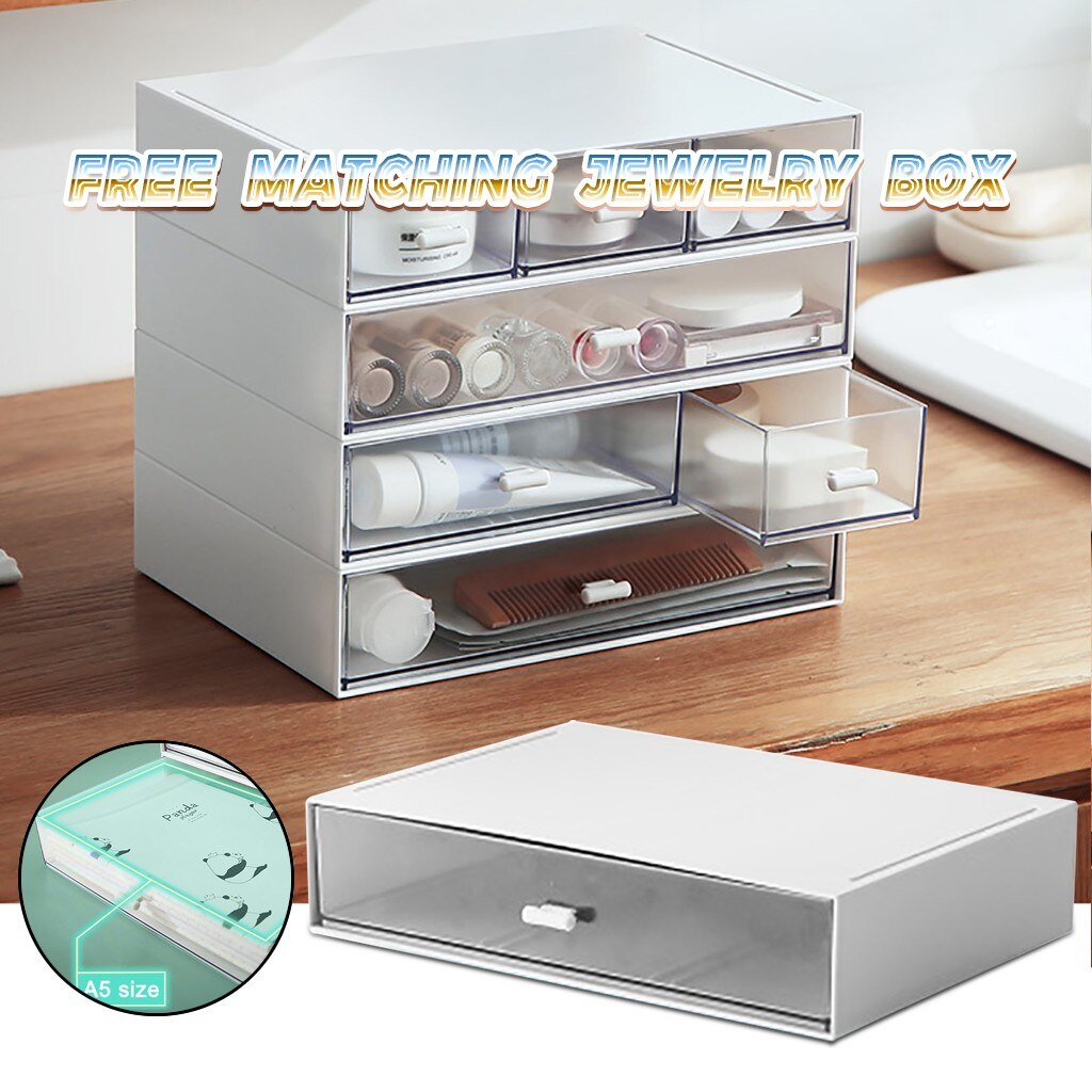 Plastic Storage Boxes Slots Adjustable Packaging Transparent Tool Case Craft Organizer Box Jewelry Accessories: A