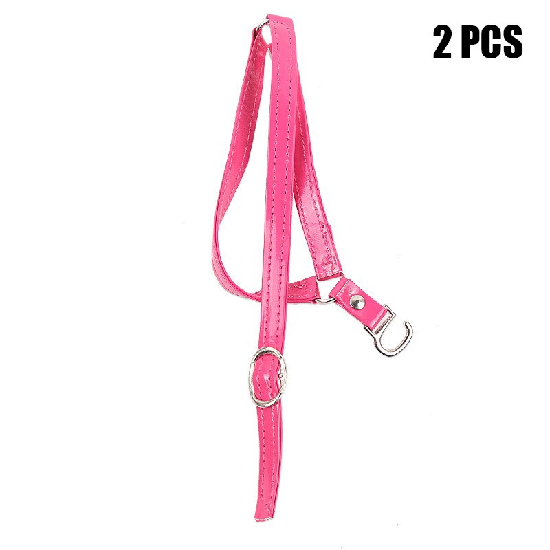 1 par de correas para zapatos para mujer tacones cordones altos accesorios desmontable Anti Suelto: Rose Red