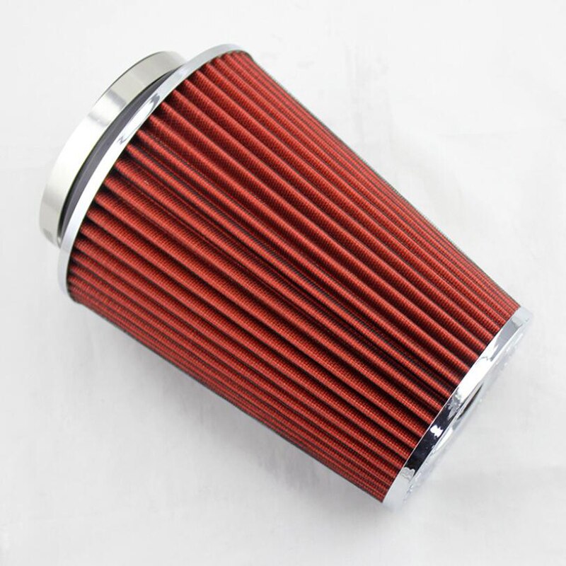 Car intake filter with inner diameter of 76MM, red crank air filter with pedal, car universal kit