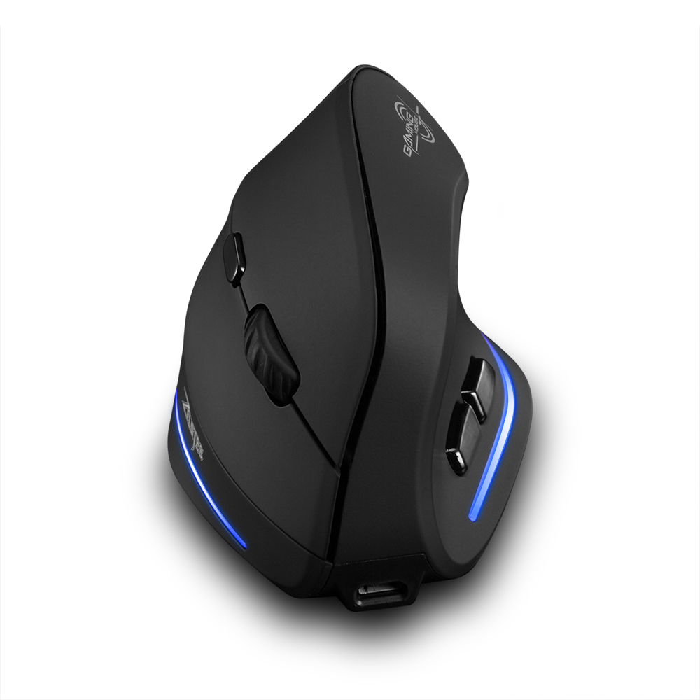 F-35 Maus, kabellose vertikale Maus, ergonomisch, wiederaufladbar, 2400 DPI, optionale tragbare Gaming-Maus für Mac, Laptop, PC, Computer