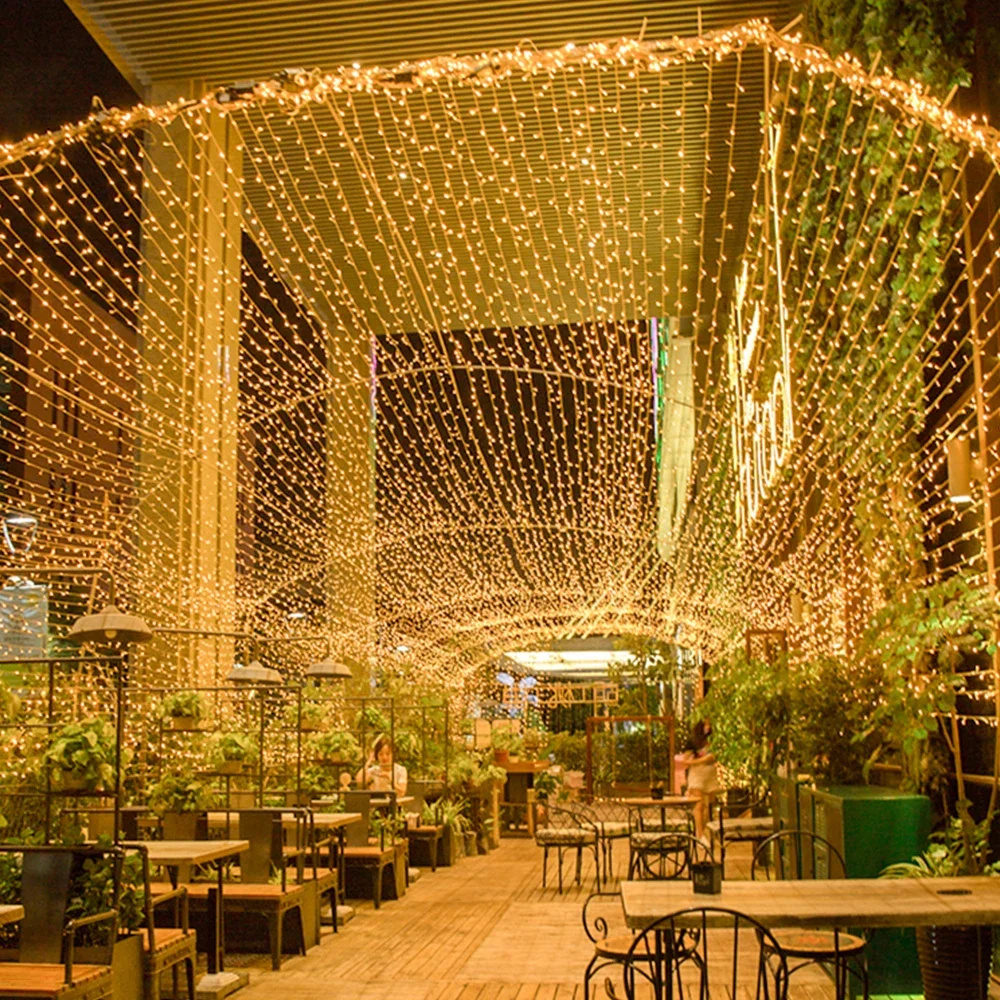Guirnalda de luces Led de 1M-100M, guirnalda de luces navideñas impermeables para exteriores e interiores, decoración para árbol, calle, boda, , 2025