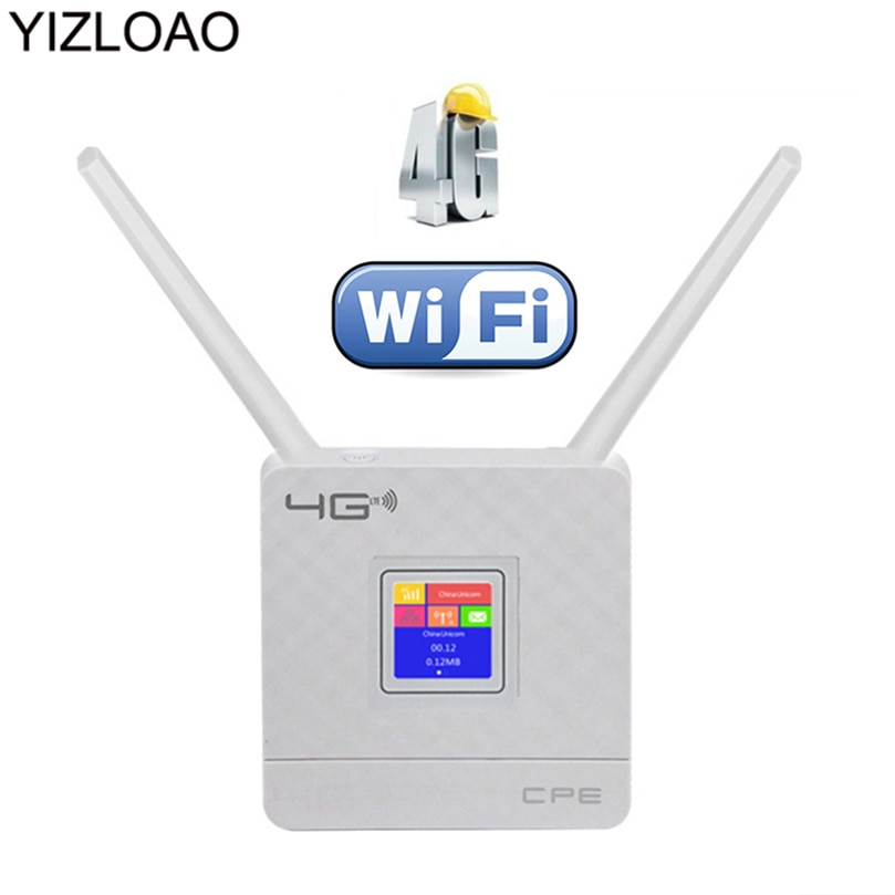 YIZLOAO 4G Wifi enrutador Wlan señal 150Mbps Mobile Hotspot Mini Modem Wifi 3g 4g antena con ranura para tarjeta sim