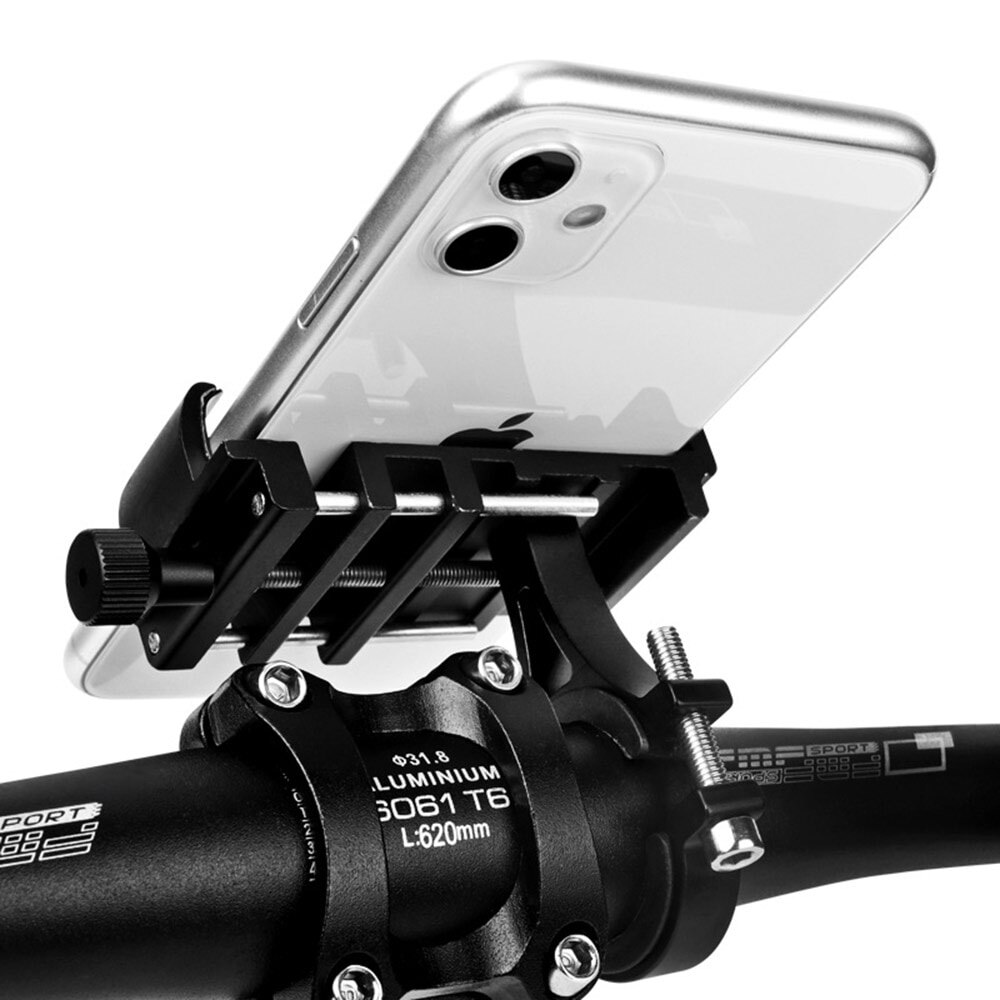 Brand G-81 Aluminum Bicycle Phone Holder for 3.5-6.2 Inch Smartphone Adjustable Support GPS Bike Phone Stand Mount Bracket