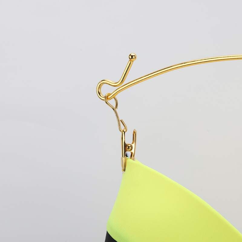 Cintre en or Rose avec pince, pince à vêtements multifonction de exquise, durable