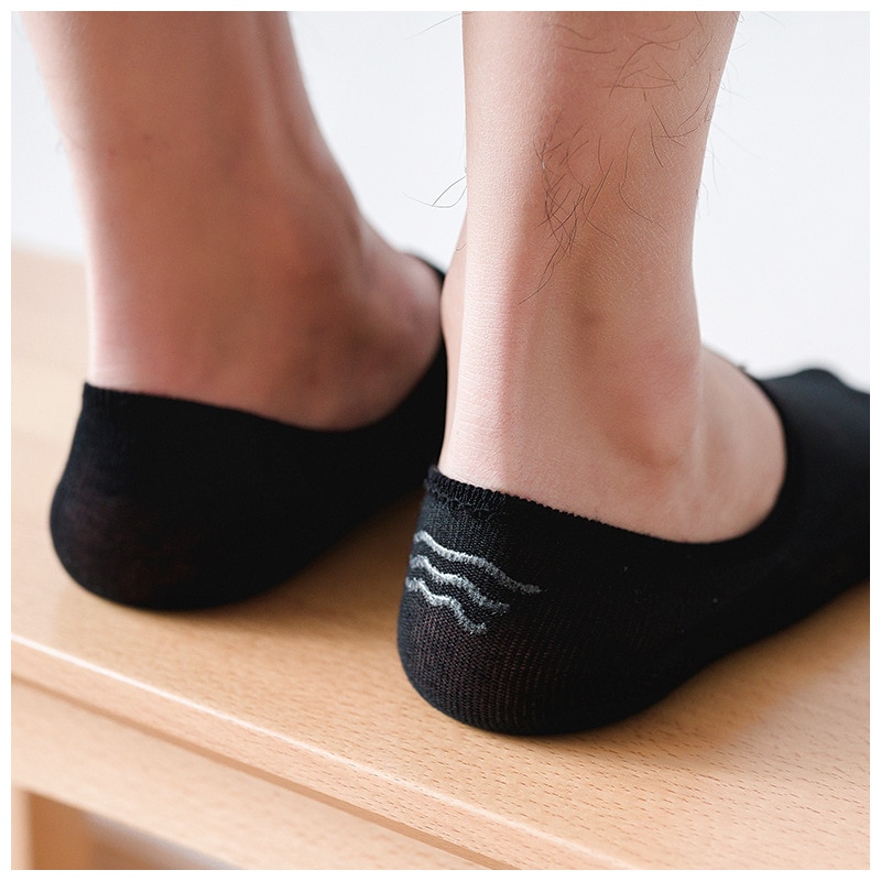 5 Pairs Katoen Mannen Korte Sokken Effen Kleur Laag Onzichtbare Boot Sokken Slippers Ademende Dunne Enkel Zomer Grappige Sokken Man sokken