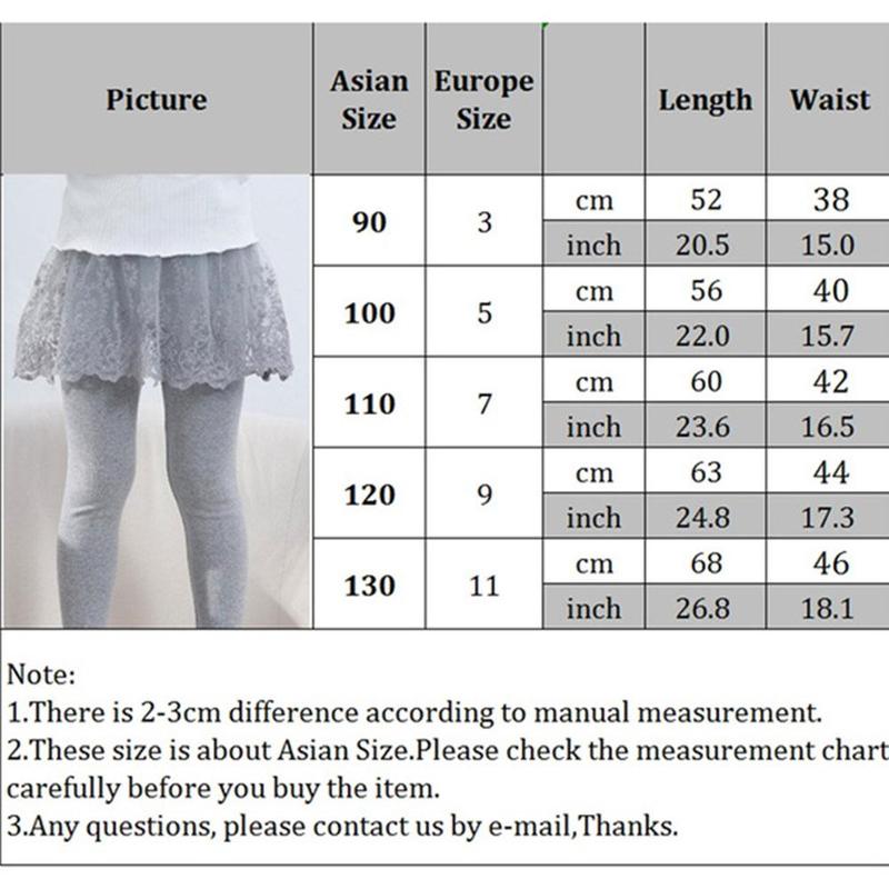Jupe-culotte en dentelle pour filles, Leggings mignons, princesse, bleu marine, gris, P1W3, printemps et automne