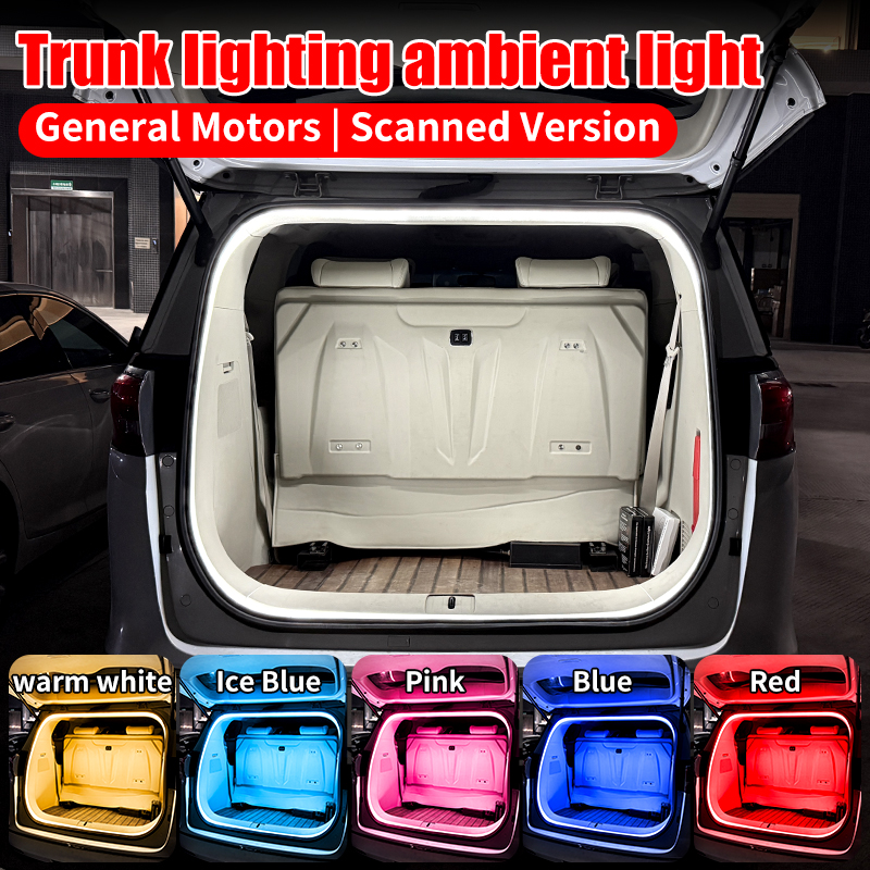 12V Auto Kofferbak Fleuren LED Strip Gemodificeerde Verlichting voor Waterdicht Flexibel Licht Universele connector Plug & Play 4m