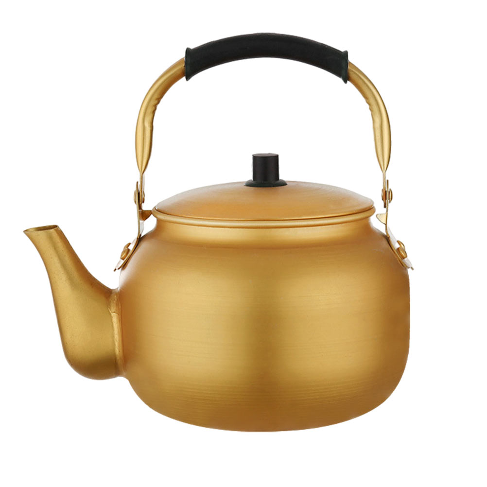 1 pc Durable Teapot Aluminum Teakettle Home Thicken Teakettle (Golden): Default Title