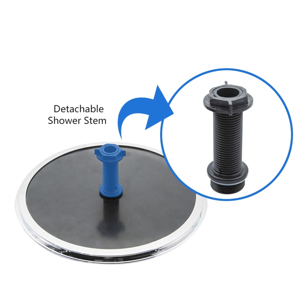 1Pcs 25Cm Plastic Ronde Vorm Neerslag Aangedreven Douche Top Douche Dak Hoofd Nozzle Cabine Accessoires