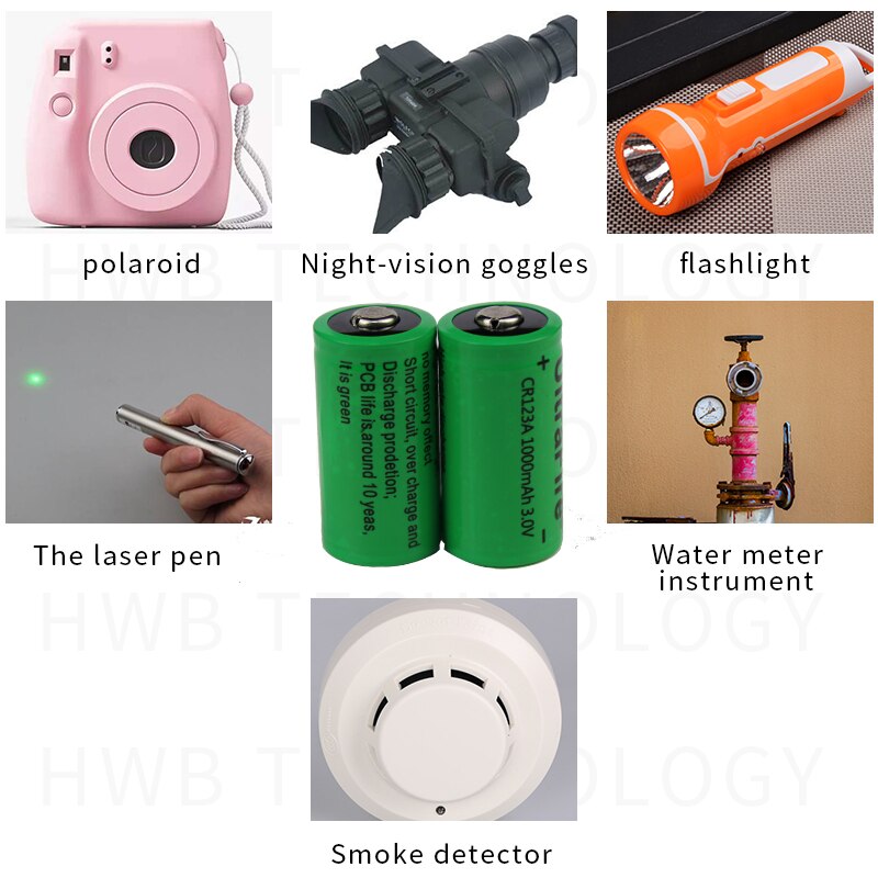 2pc 16340 1000 mah 3v cr123a 16340 uppladdningsbart batteri 3.0v rcr 123a 16340 batterier litium