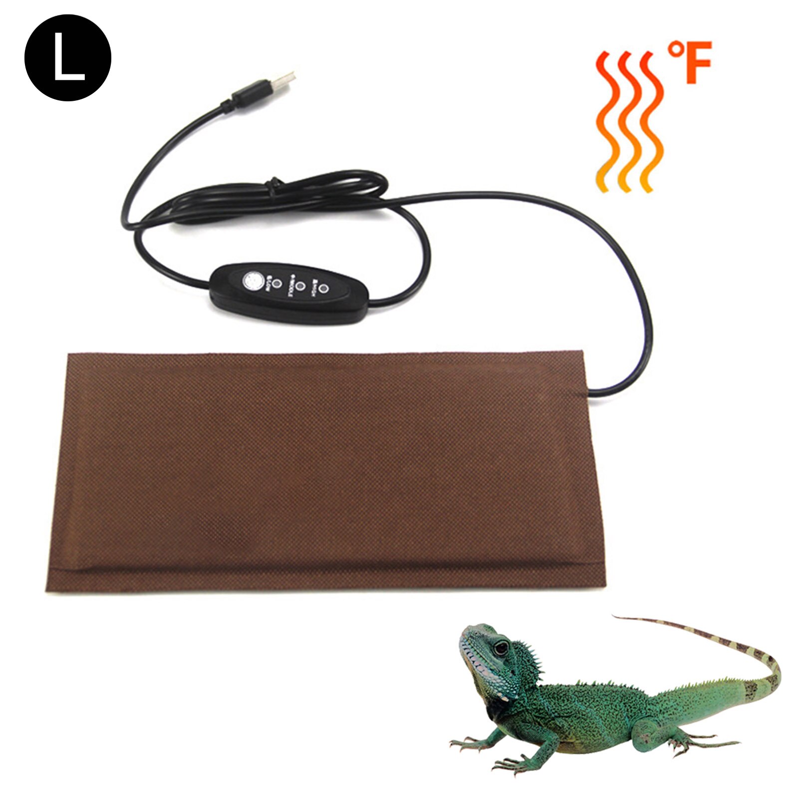 Reptile Heating Pad Temperature Control Pet Warmth Piece Lizard Hamster Anti-Smashing Urine Scratching Care Blanket