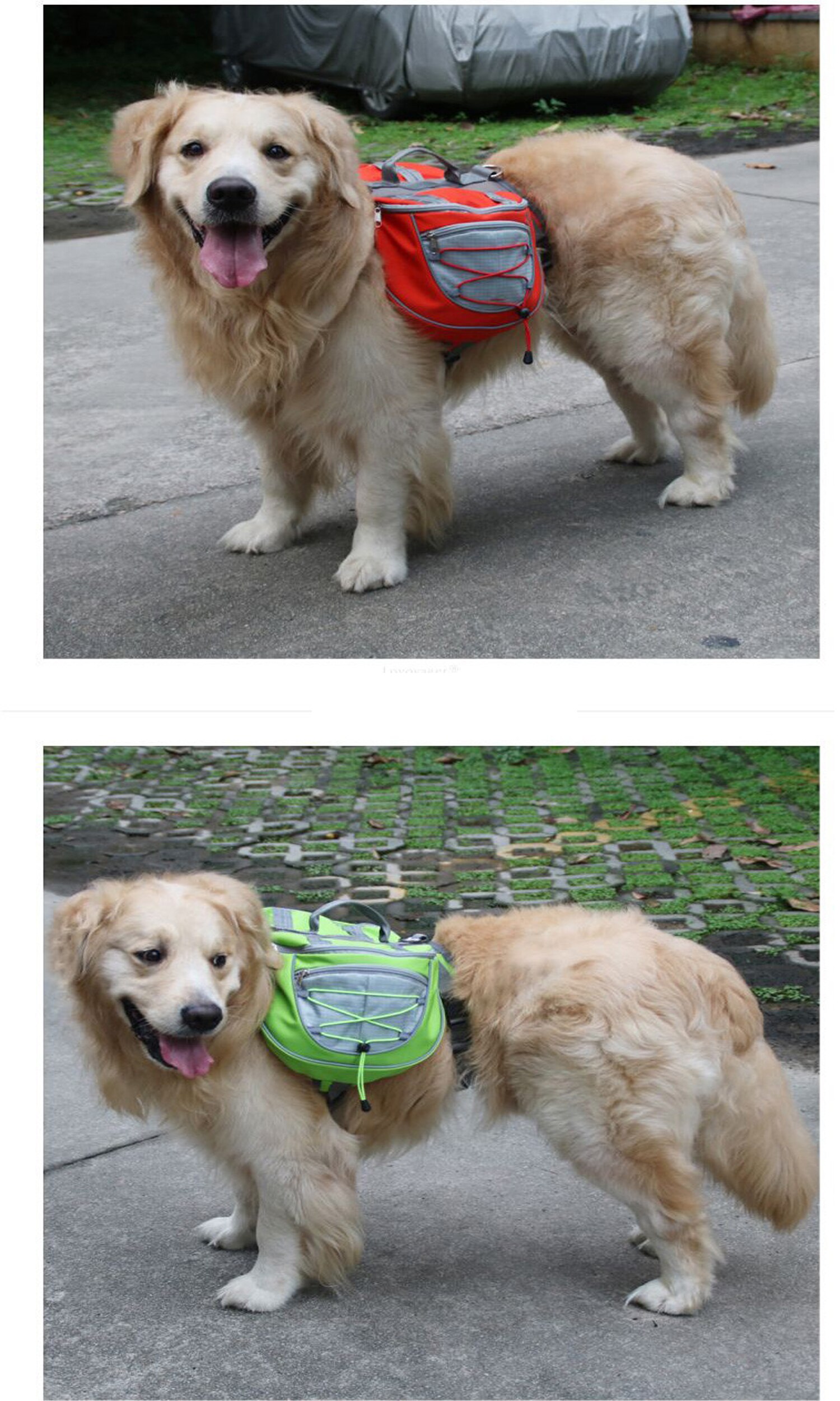 Hond Rugzak Waterdichte Verstelbare Nylon Huisdier Rugzak Hond Zadeltas Voor Grote Hond Wandelen Reizen Huisdier Accessoires S/ m/L