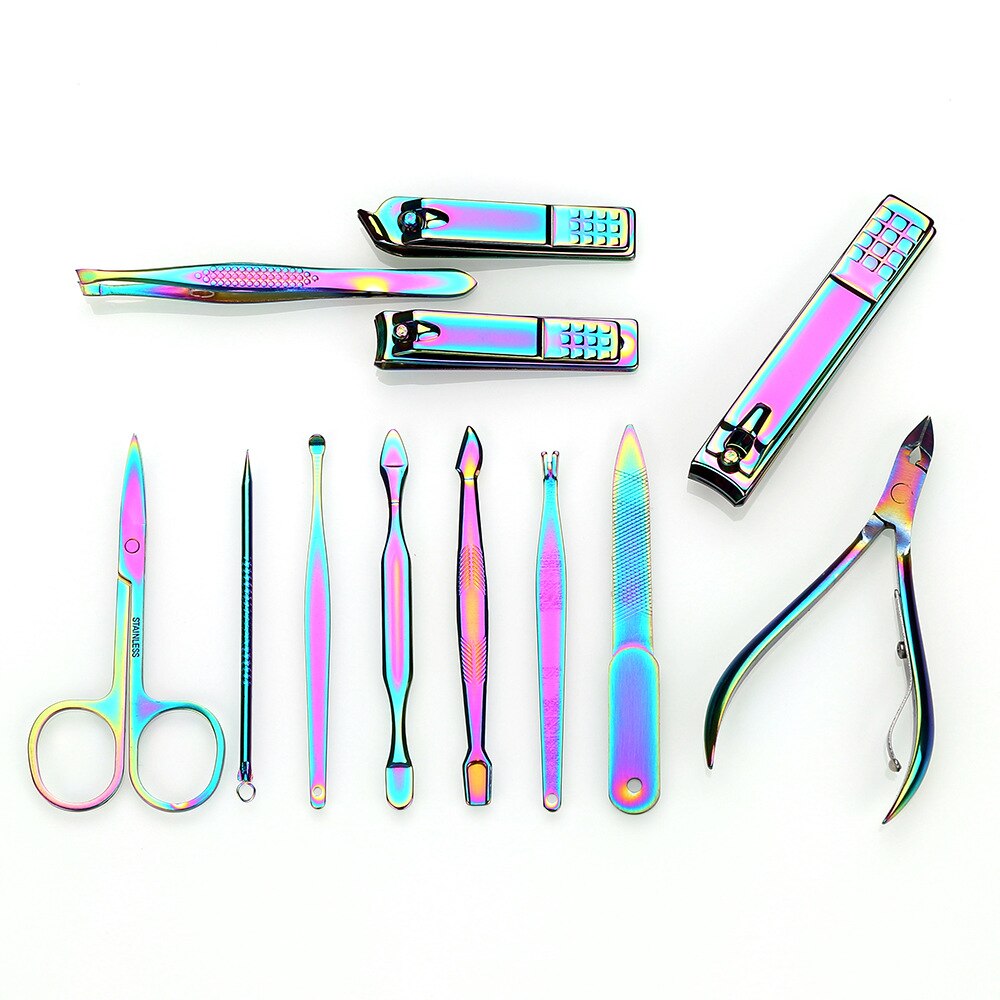 nail clipper 12 sets nail clipper suit color nail clippe