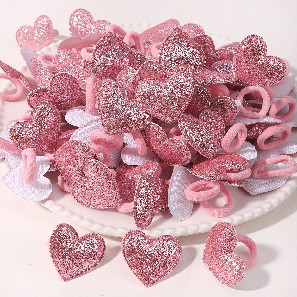 20 pçs crianças elásticos faixas de cabelo meninas bola de pelúcia faixa de borracha para crianças doces scrunchie laços de cabelo clipe acessórios de cabelo do bebê: vinho