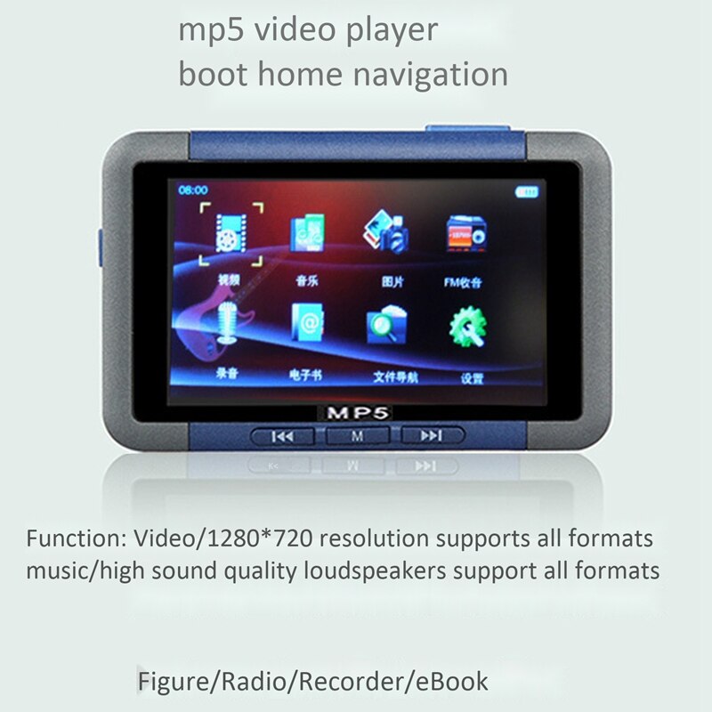 Reproductor de música Mp5, reproductor multimedia de música, vídeo LCD Sn, Radio FM, Recorder-8GB
