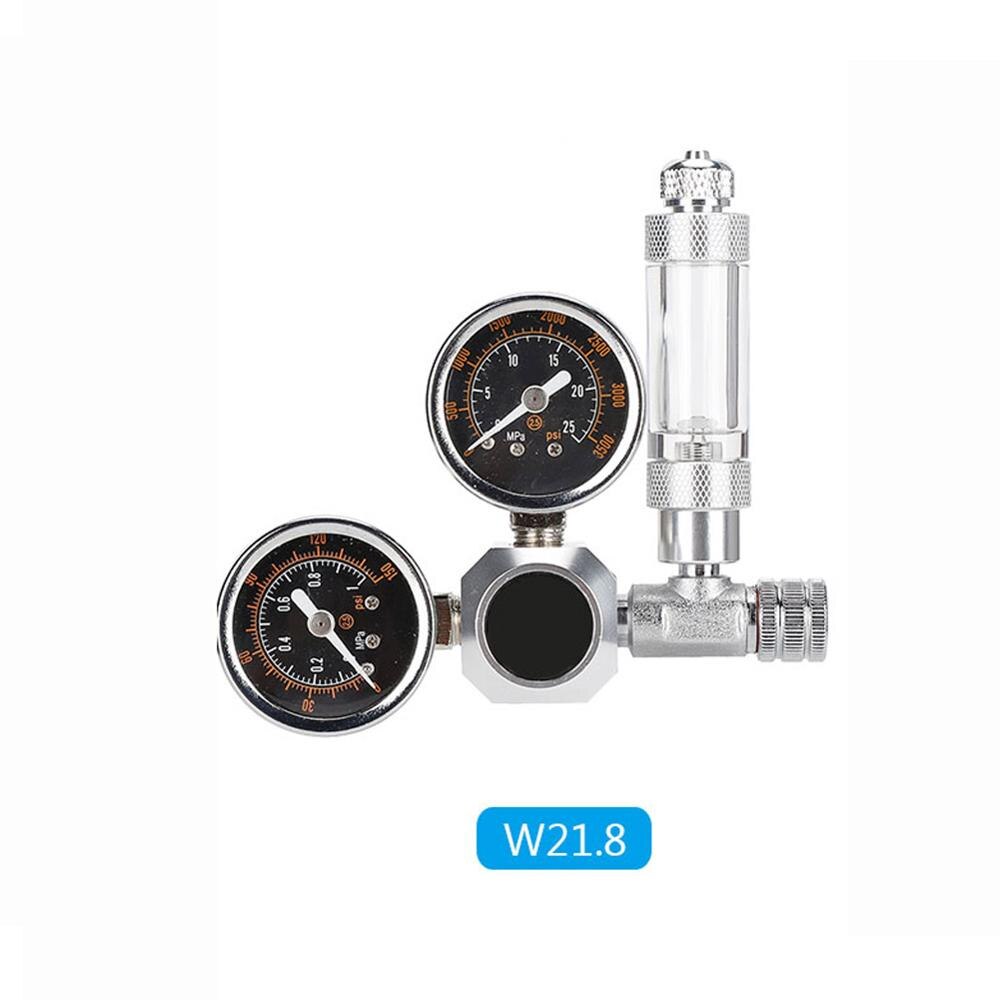 CO2 Generator System Kit CO2 Regulator Aquarium Dual Gauge Display with Bubble Counter and Check Valve Aquarium DIY: A  w21.8
