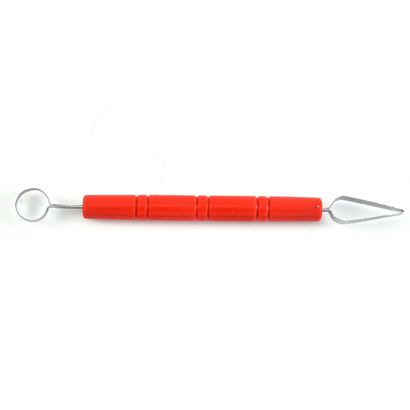 Couteau de spéléologie en argile polymère, outils de poterie, modélisation de Sculpture, Sculpture, couteau à découper, couteau à poinçon, outil de broche à Double fil: C-1PCS
