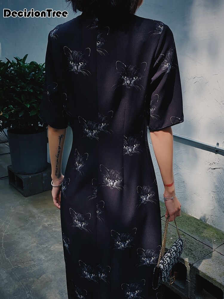 print wedding cheongsam long qipao chinese dress oriental style dresses robe orientale silk qipao chinese dress