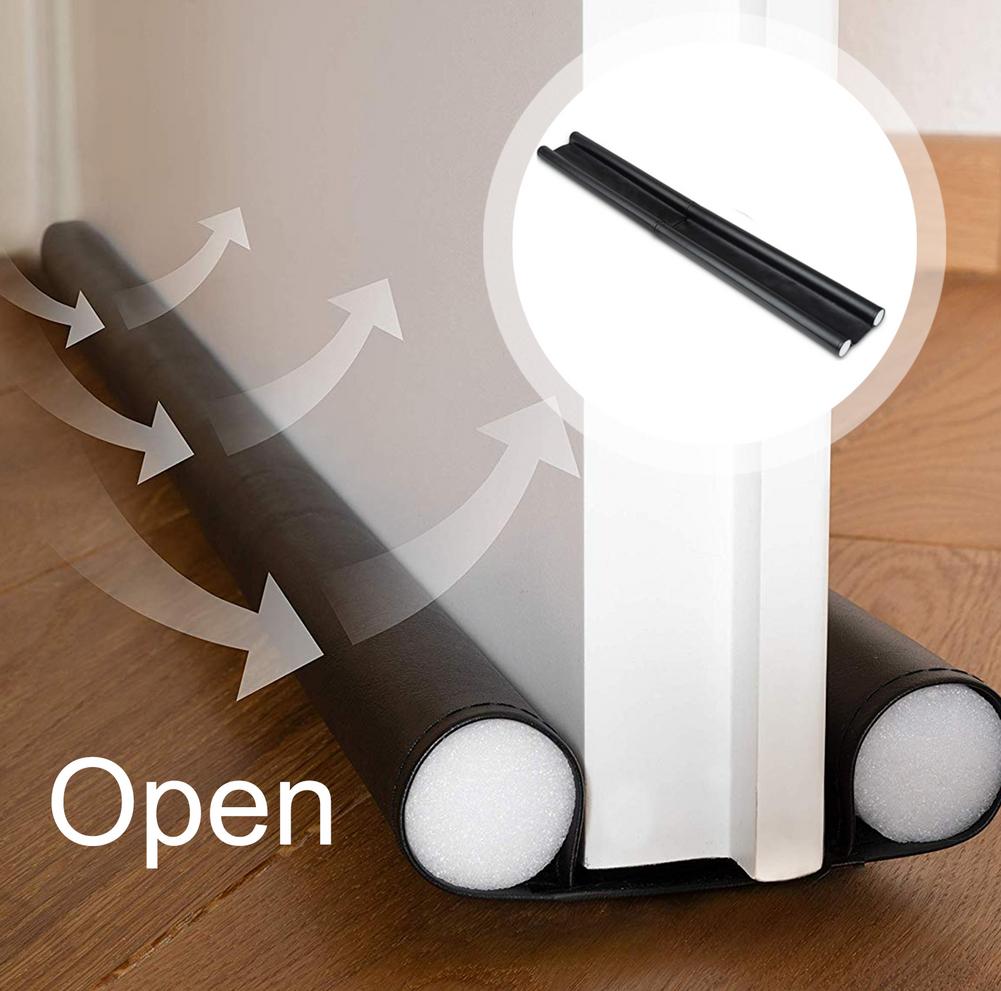 Sponge Door Draft Stopper Double Sided Door Insulator Self Adhesive Tape Seal Noise Blocker For Bedroom #CW