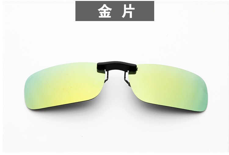 Leichter Leichter! 95% licht Durchlässigkeit PC Sonnenbrille mit TR90 Clip Anti-Uv Polarisierte Zugabe auf Nearsightness Myopie Gläser: gold