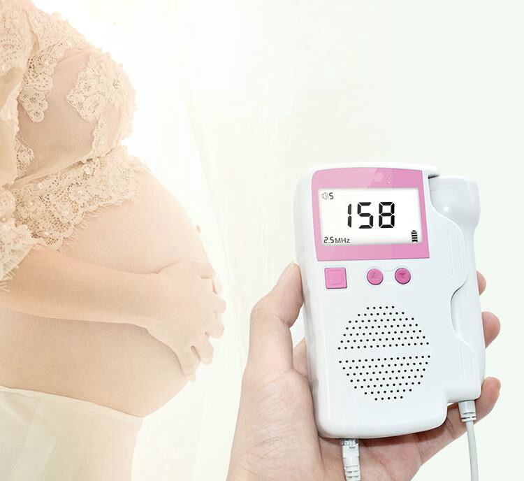 Maybe pregnant women baby to home monitoring fetal doppler test quickened heart stethoscope guardianship no radiation