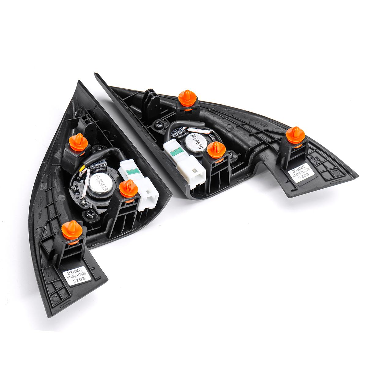 2pcs Black Front Triangle Head Tweeter Speaker with Wire Car tweeter audio trumpet speakers tweeter For kia RIO K2