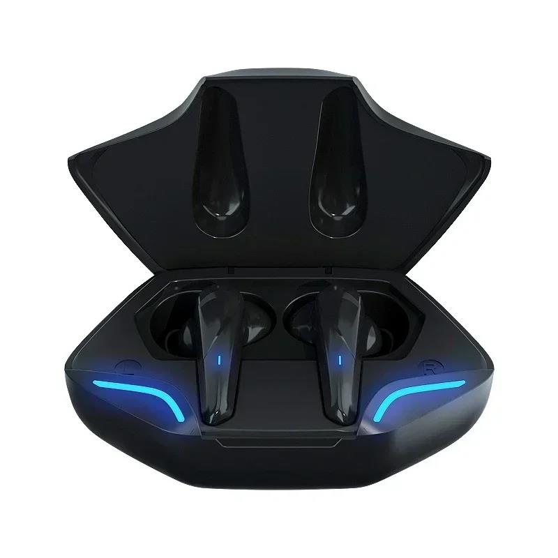 X15 Pro Gaming Earbuds Bezprzewodowe słuchawki Bluetooth z mikrofonem Bass Audio Pozycjonowanie dźwięku Muzyka stereo 9D Zestaw słuchawkowy HiFi dla graczy: Czerwony