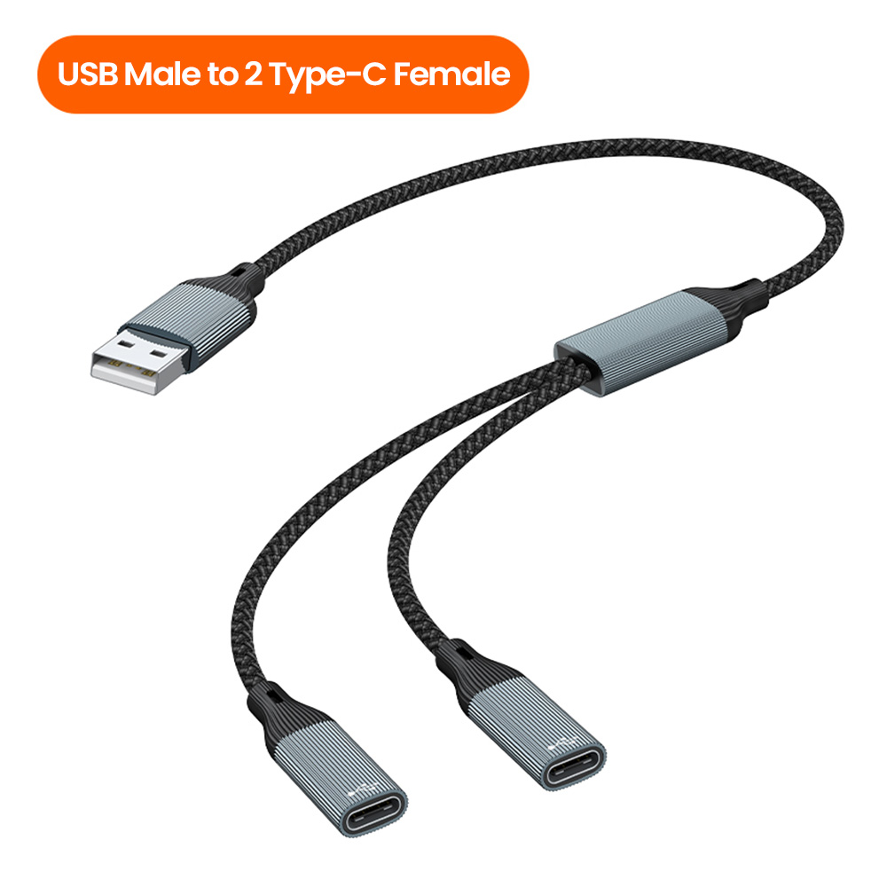 USB Type C HUB Meerdere splitteradapter OTG-gegevensoverdracht 3/2 poort USB Power Oplaadhub Kabelconnectoradapter: YELLOW