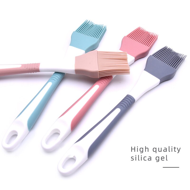 Brosse à huile en Silicone, outils de cuisson multifonctions, résistant à la chaleur spatule à grattoir à beurre, accessoires de cuisine, couleur aléatoire 1 pièce