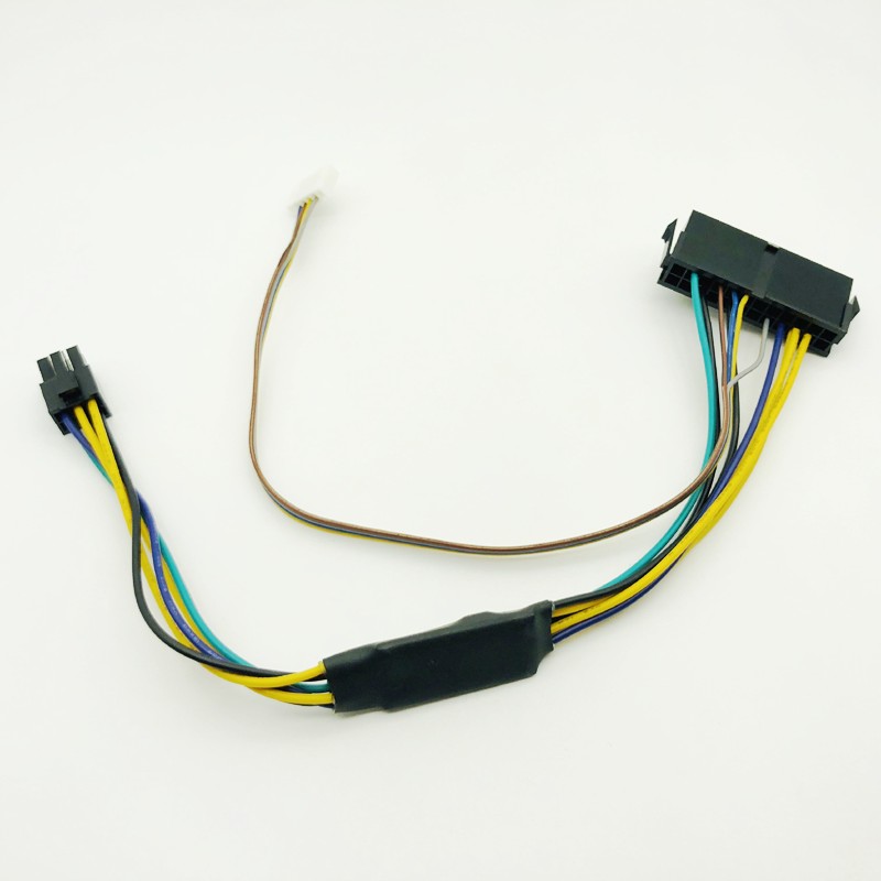 30 CM Modulaire Voeding Kabel ATX 24Pin 24 Pin Vrouwelijke om 6Pin 6-Pin Male Mini 6Pin Connector voor HP Elite 8100 8200 8300 800G1