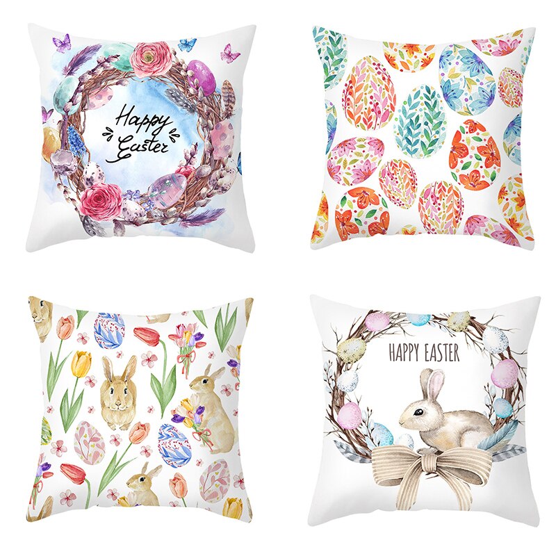 Kids Kussensloop Brief Kussenhoes 45*45 Sierkussen Covers Decor Kussens Bank Polyester Bloemen Home Decor Kussenslopen