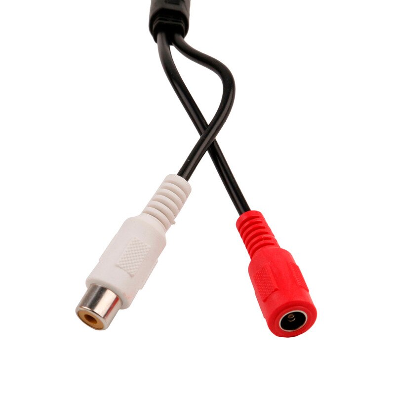 OWGYML CCTV Microphone DC12V Golf Shape Audio Pickup Device High Sensitivity Audio Monitoring Range 10m Audio Monitoring Sound