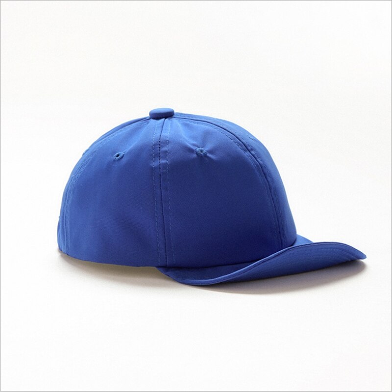 Kort kantjusterbar låve pappahatt ensfarget myk topp vår sommer baby topp lokk baseball lokk: 02