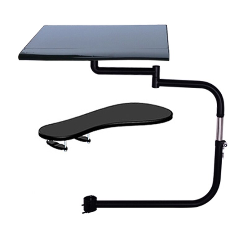 OK010 Multifunctional Full Motion Chair Clamping Keyboard Support Laptop Desk Holder Mouse Pad Stainless steel 20kg
