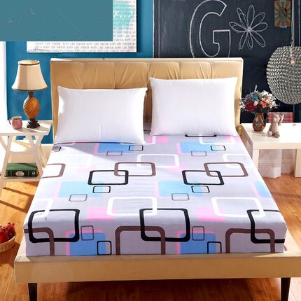 Hoeslaken Microfiber, Geborstelde Afwerking, Rimpel, Vervagen, Vlekbestendig, Een Gemonteerd Bed Sheet4: Black / 150x200cm