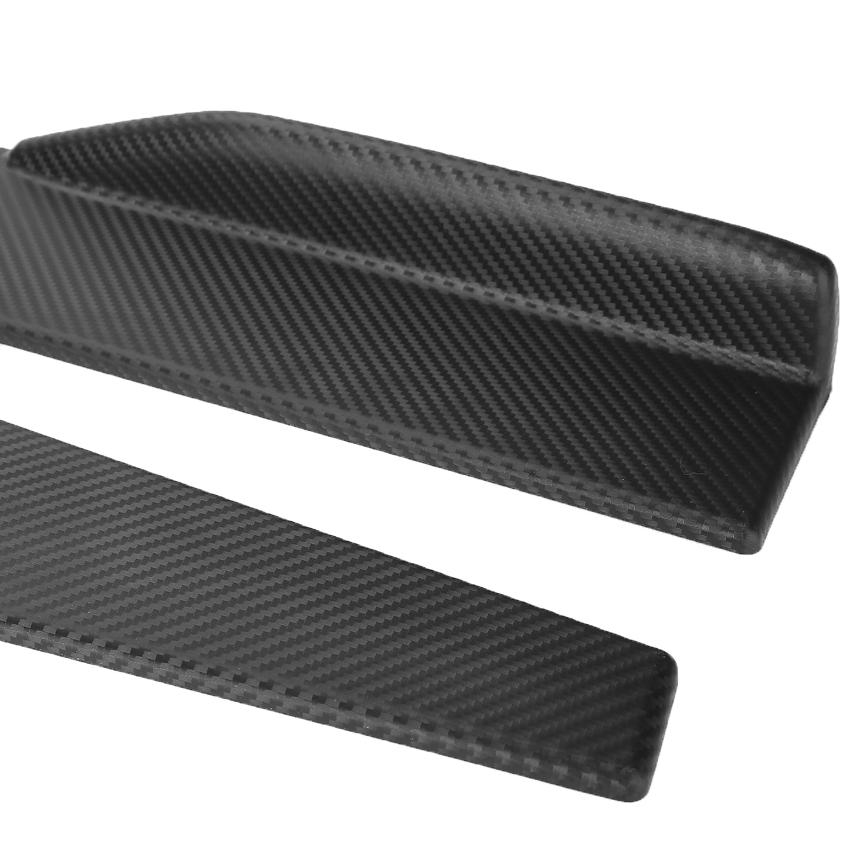 2Pcs 74.5cm Car Carbon Fiber Universal Car Side Skirt Spoiler Rocker Splitter Bumper Auto Vehicle Modified Kit