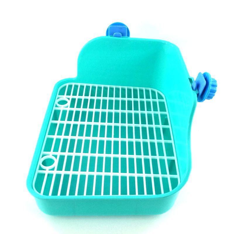 Hamster kjæledyr katt kanin hjørne toalett søppelbrett rent innendørs dyresøppel treningsbrett for chinchilla hollandsk gris katt potte urinal: Type 1- grønn