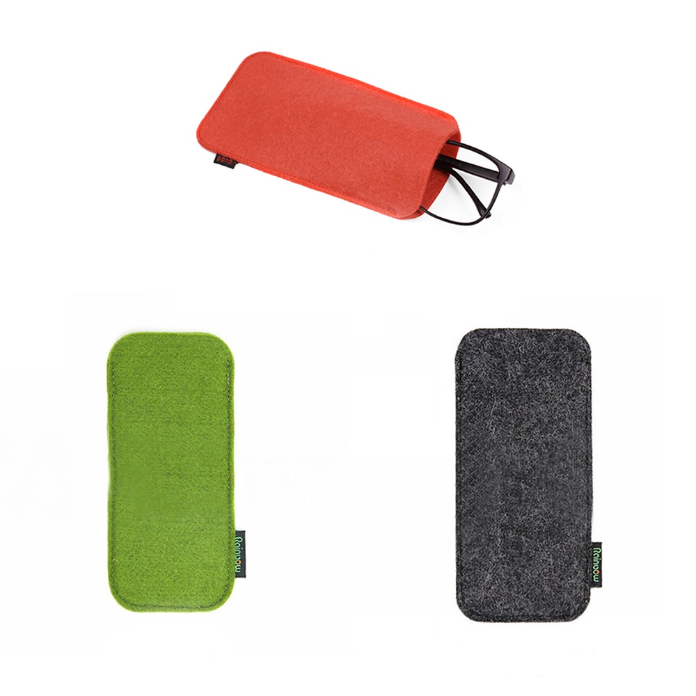 1pc unisex briller etui blød filt stof solbriller taske briller pose brillebeskytter briller tilbehør