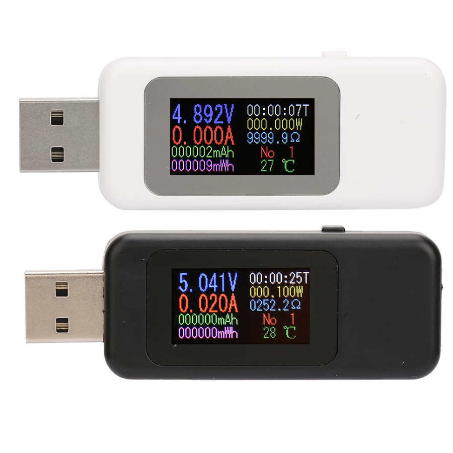 LCD Display USB Tester Charger Detector Digital Voltmeter Ammeter Voltage Meter DC4-30V Digital Display Voltage Gauge