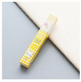 1 Uds bonito borrador de lápiz de goma 2B rectangular bonito para oficina escuela niños Premio escritura dibujo estudiante elemento: Yellow