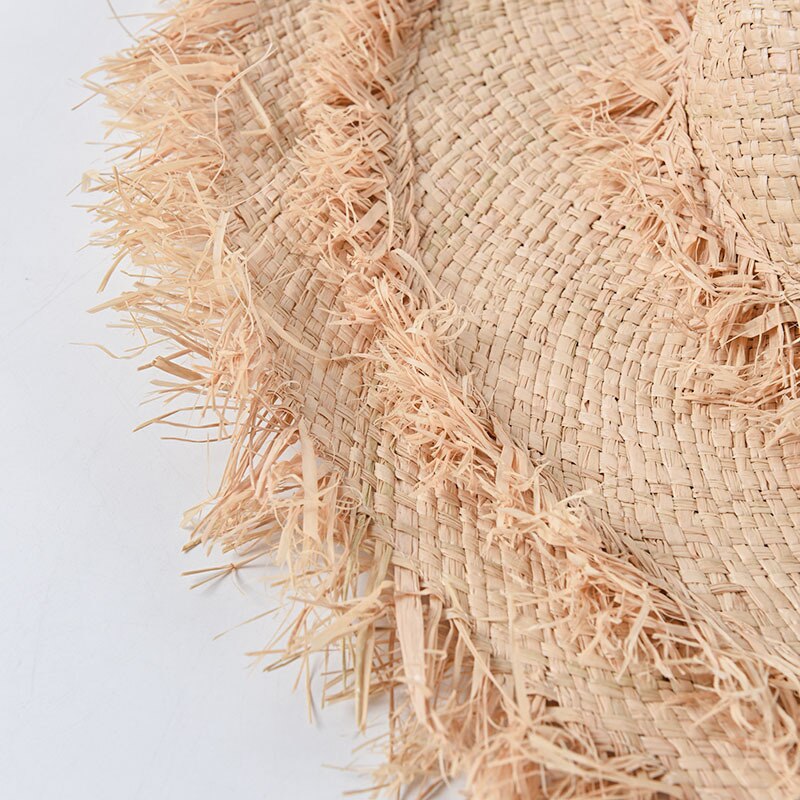 Zomer Dames Brede Rand Bramen Raffia Stro Hoeden Floppy Zonnehoed Voor Vrouwen Grote Rand Panama Lady Beach Hoeden Cap chapeau Femme