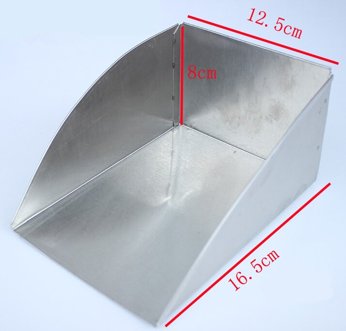 Stainless steel roast duck cooked food shovel chilled chicken scrap kitchen shovel bbq spatula beef meat move poultry lifters: small